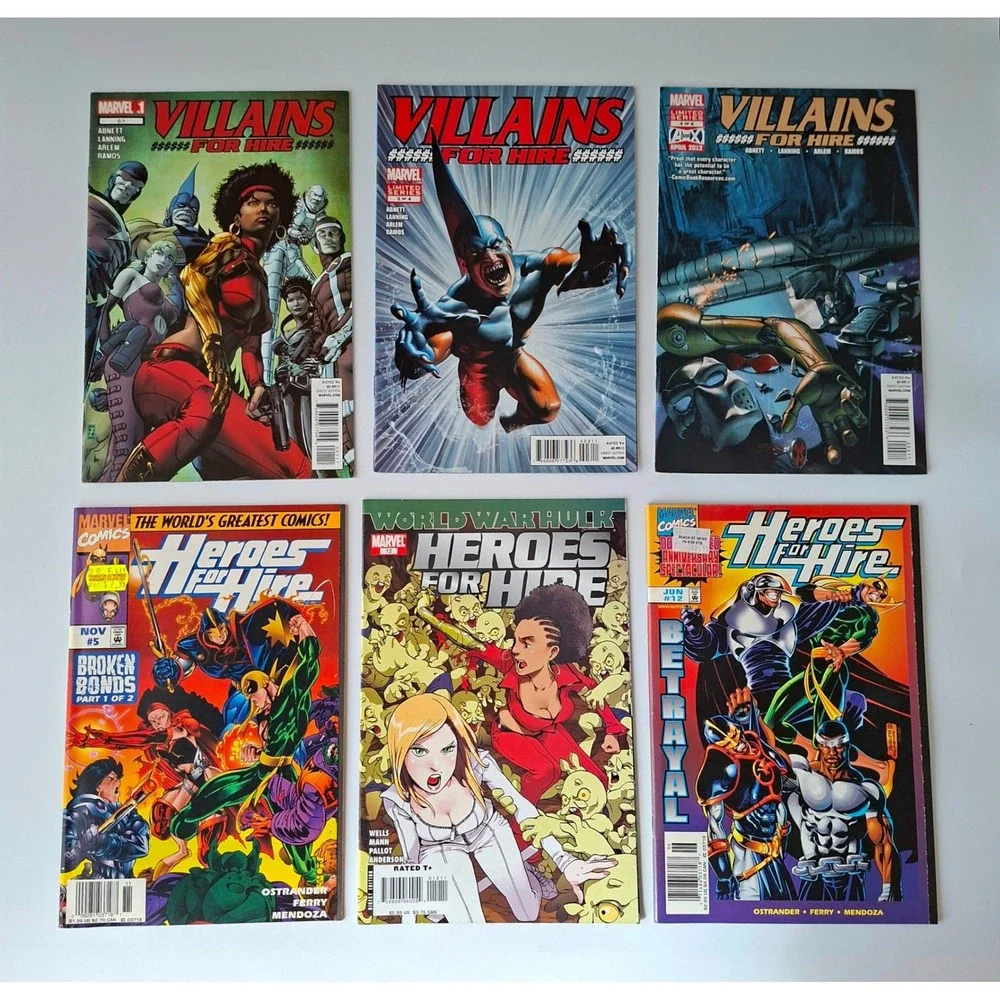 60 Marvel Comic Book Lot Heroes for Hire Deadpool Battlestar Galactica Yogi Bear